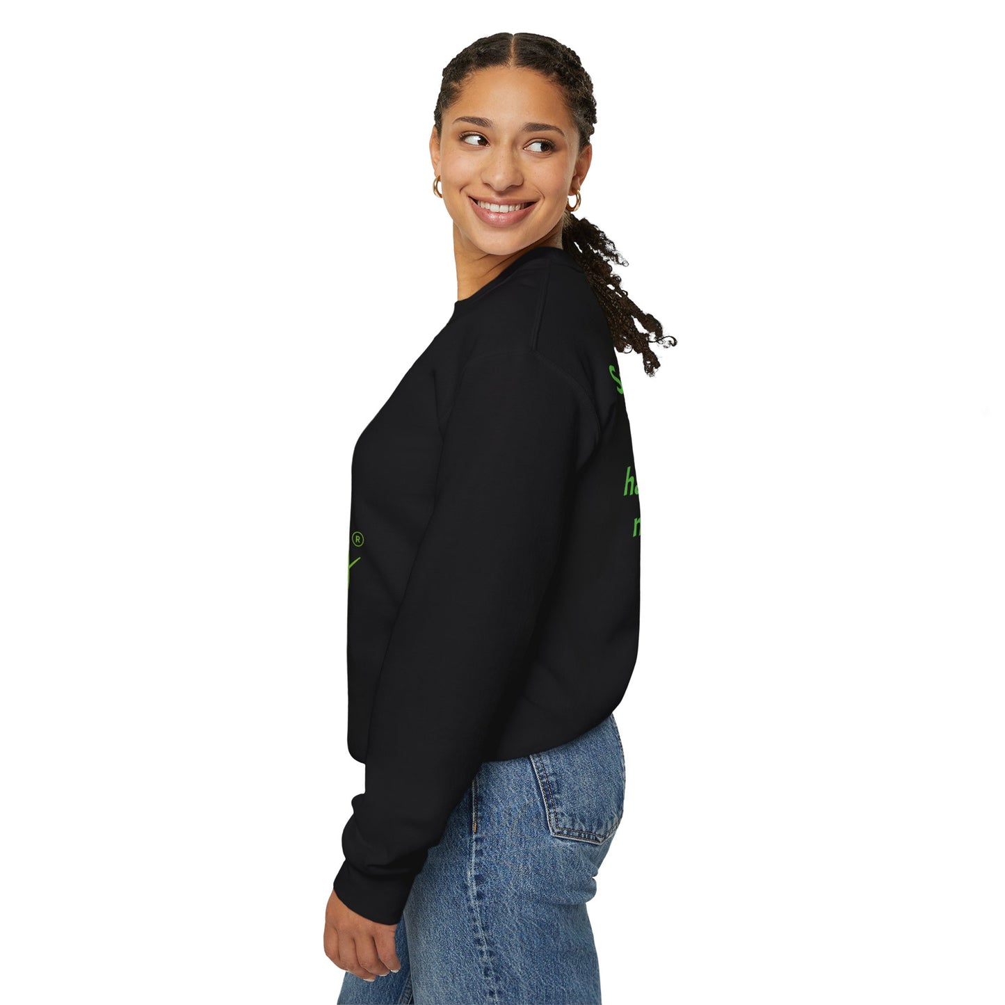 Sassy Black Yarns Branded Crewneck Sweatshirt - Perfect for Yarn Lovers & Creative Crafters