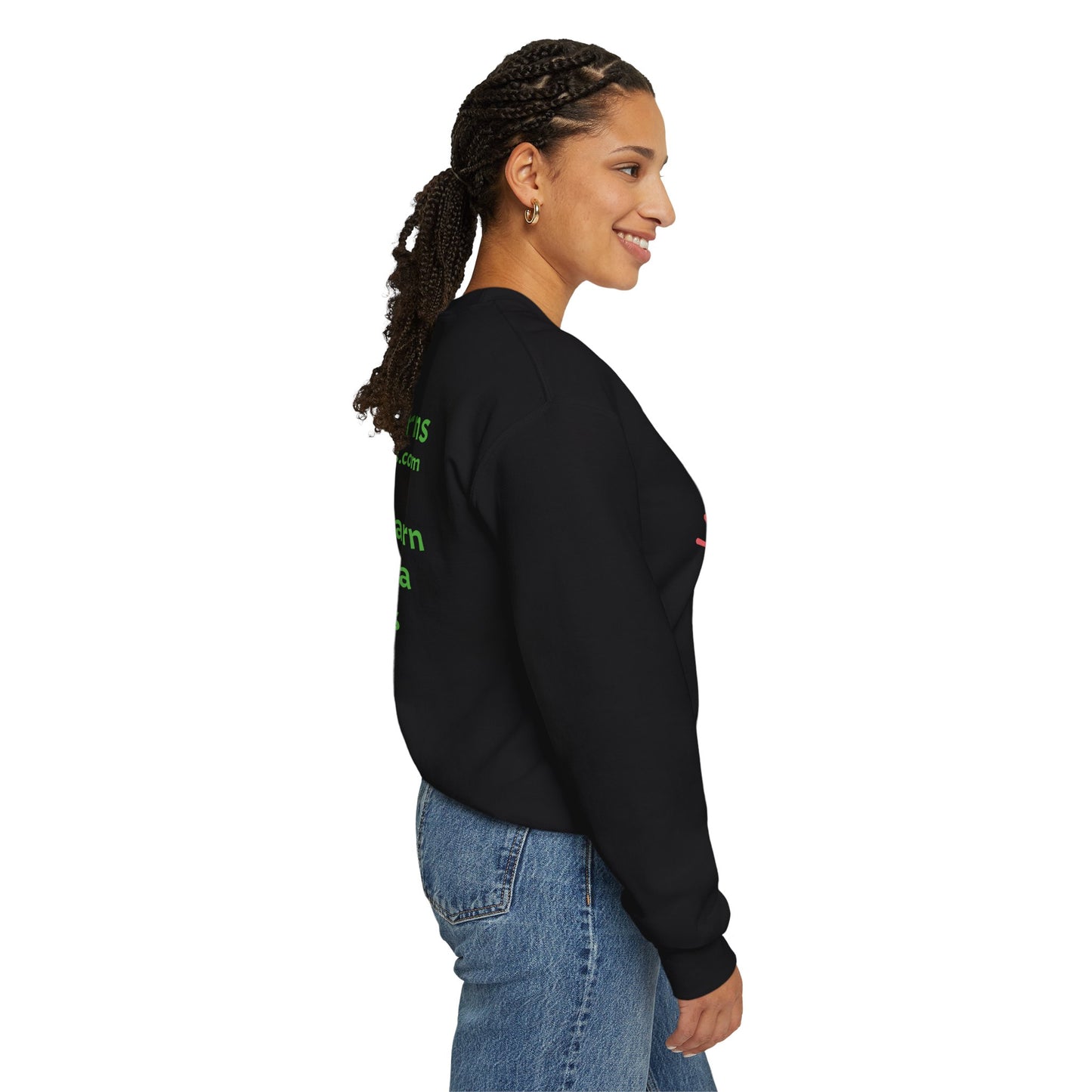 Sassy Black Yarns Branded Crewneck Sweatshirt - Perfect for Yarn Lovers & Creative Crafters