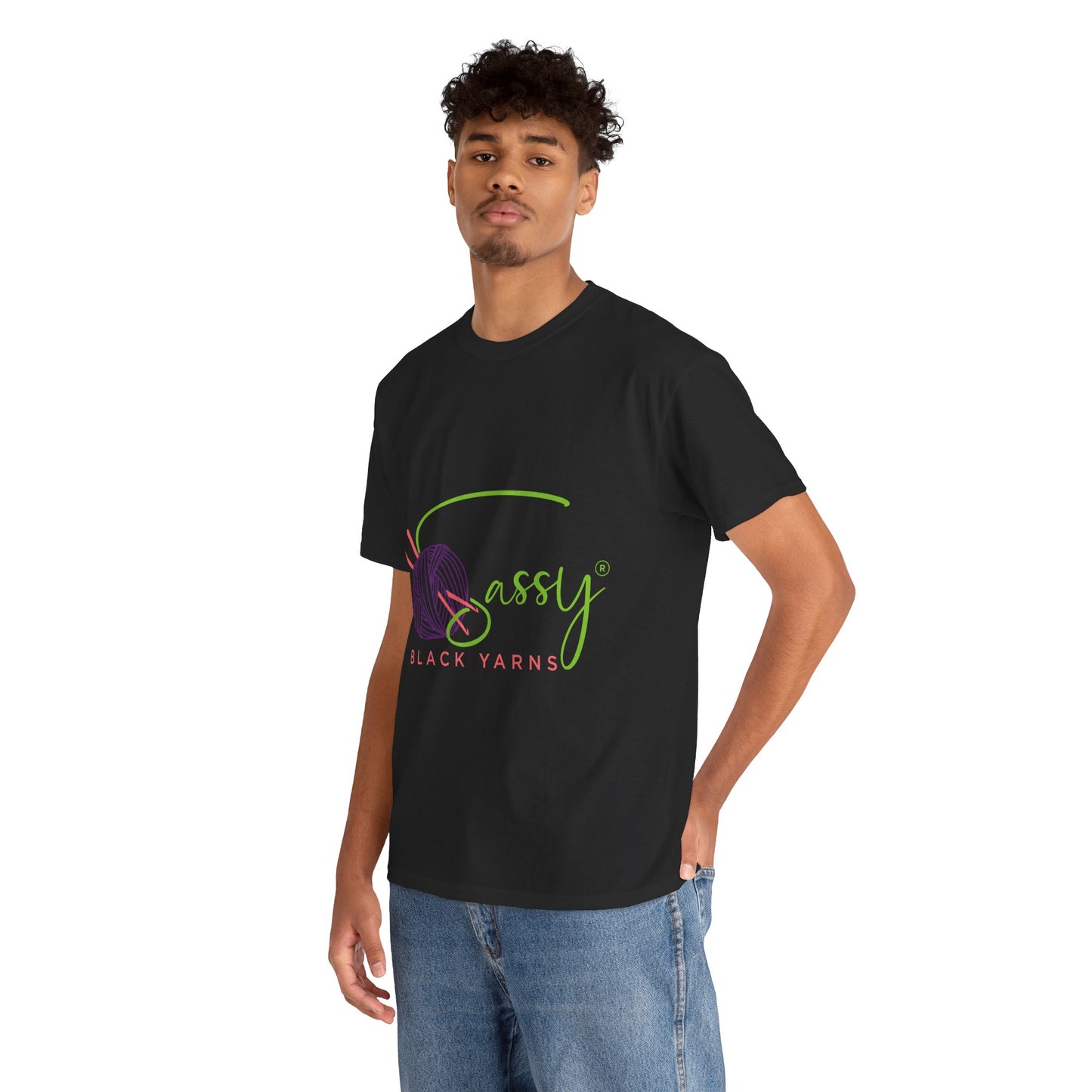 Sassy Black Yarns Branded T-shirt - Perfect for Yarn Lovers & Creative Crafters