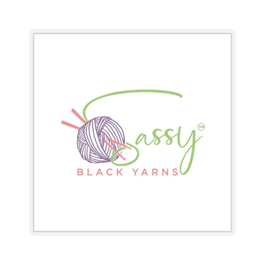 Sassy Black Yarns - Kiss Cut Stickers