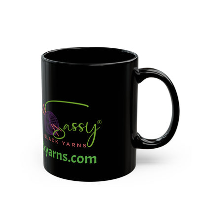 Sassy Black Yarns Branded Coffee Mug - Perfect for Yarn Lovers & Creative Crafters