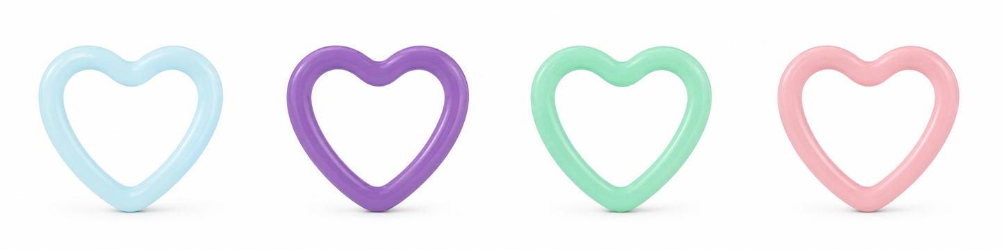 Colorful Heart Stitch Marker Set (Set of 5)