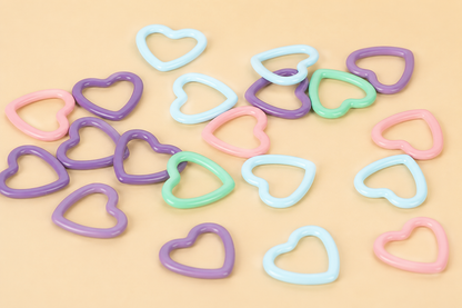 Colorful Heart Stitch Marker Set (Set of 5)