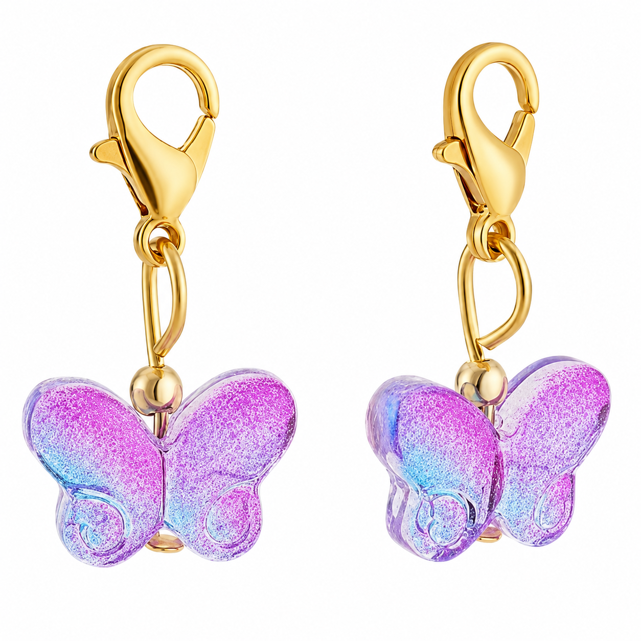Glass Butterfly Stitch Marker Set (Set of 6)