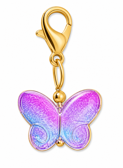 Glass Butterfly Stitch Marker Set (Set of 6)