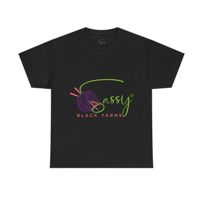 Sassy Black Yarns Branded T-shirt - Perfect for Yarn Lovers & Creative Crafters