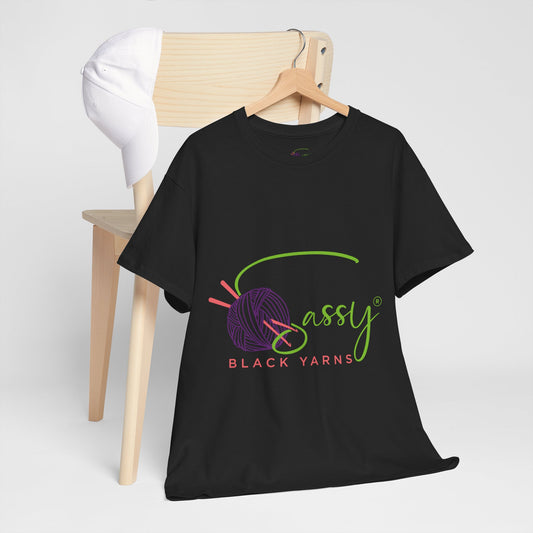 Sassy Black Yarns Branded T-shirt - Perfect for Yarn Lovers & Creative Crafters