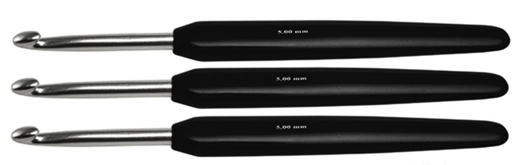 Knitter's Pride - 6" Crochet Hook - Silver Soft Touch